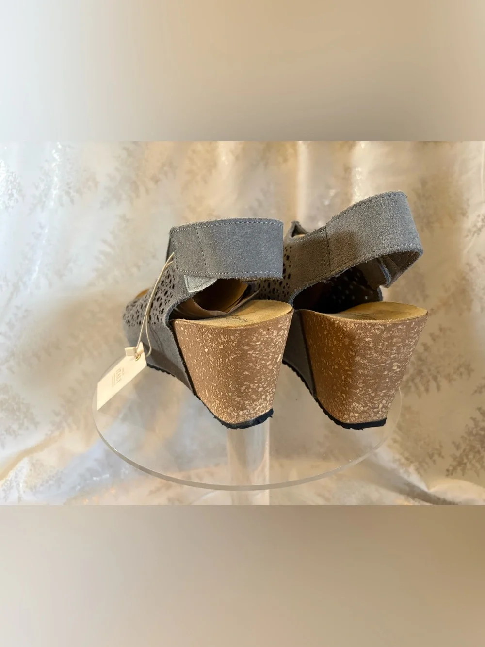A. Giannetti Made in Italy Suede Wedge Sandals